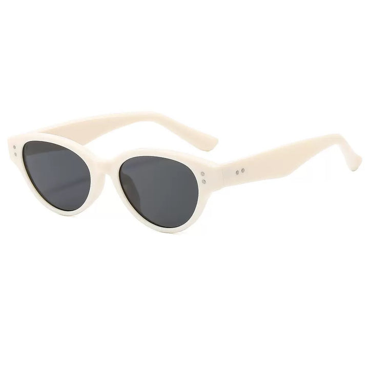 Dame Cat-Eye solbriller med elegant plastisk ramme og UV-beskyttelse Luvikno