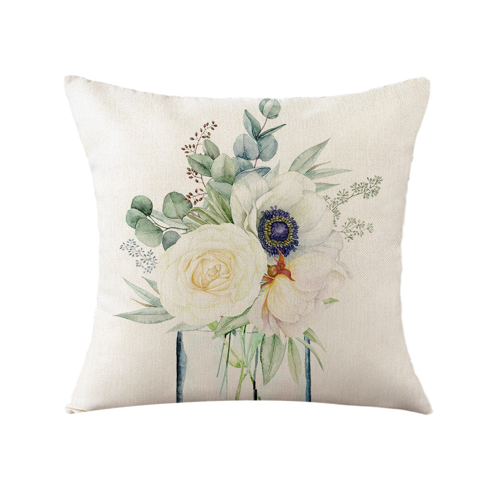 Kvinnelig Elegant Putetrekk med Blomsterdesign Luvikno