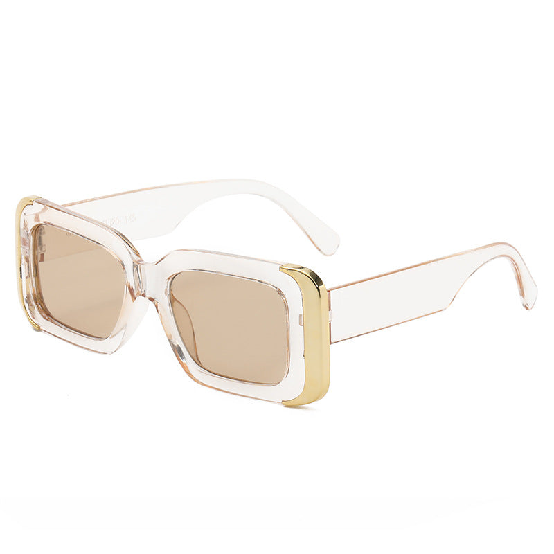 Dame Oversized-solbriller i moderne dyreprint-design Luvikno