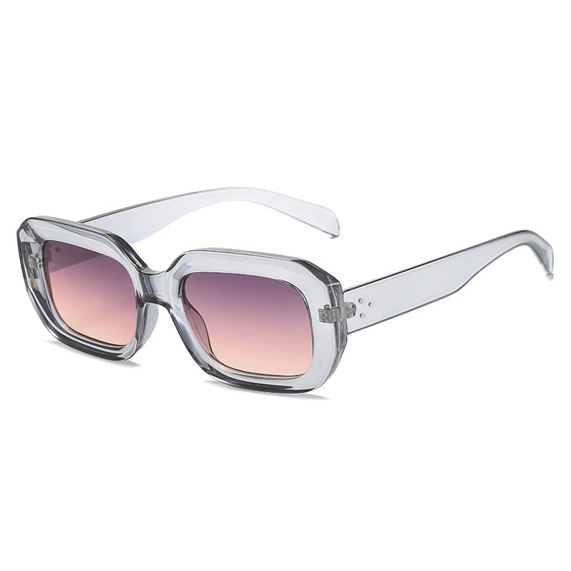 Dame oversized firkantet solbrille med trendy design Luvikno