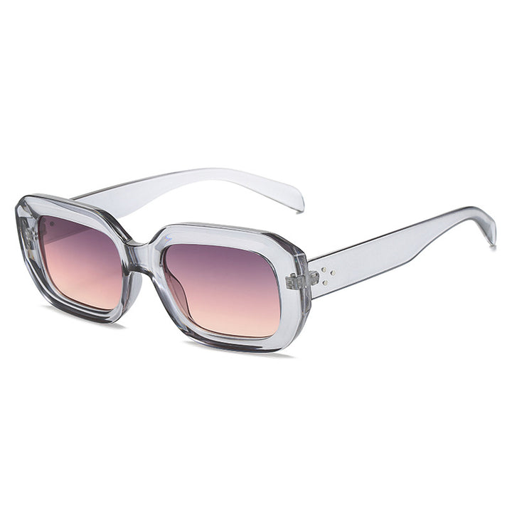 Dame oversized firkantet solbrille med trendy design Luvikno