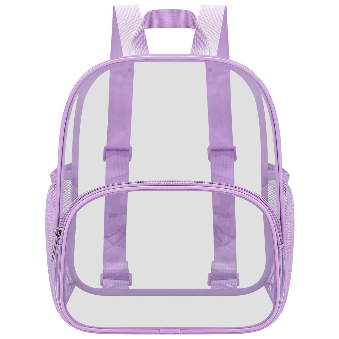 Unisex transparent hverdagsryggsekk med forsterket bunn og pustende stropper Luvikno