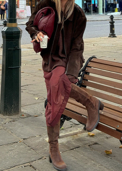 Luvik | Touch Kcroppattu Nahkatakki