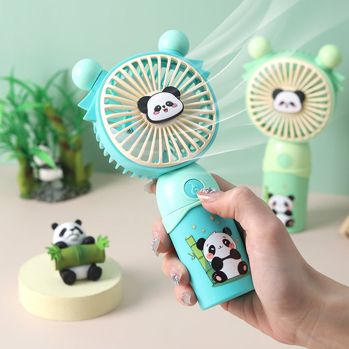 Dame bærbar Mini-vifte med søtt panda-design Luvikno