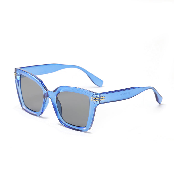 Damer trendy kvadratisk solbrille med elegant ramme Luvikno
