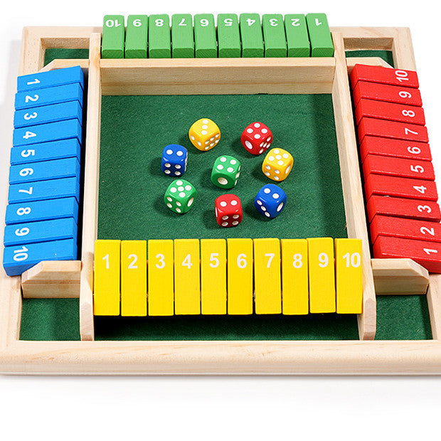 Luvikno | "Shut The Box" spill – Morsom bordmatte spill for voksne og barn