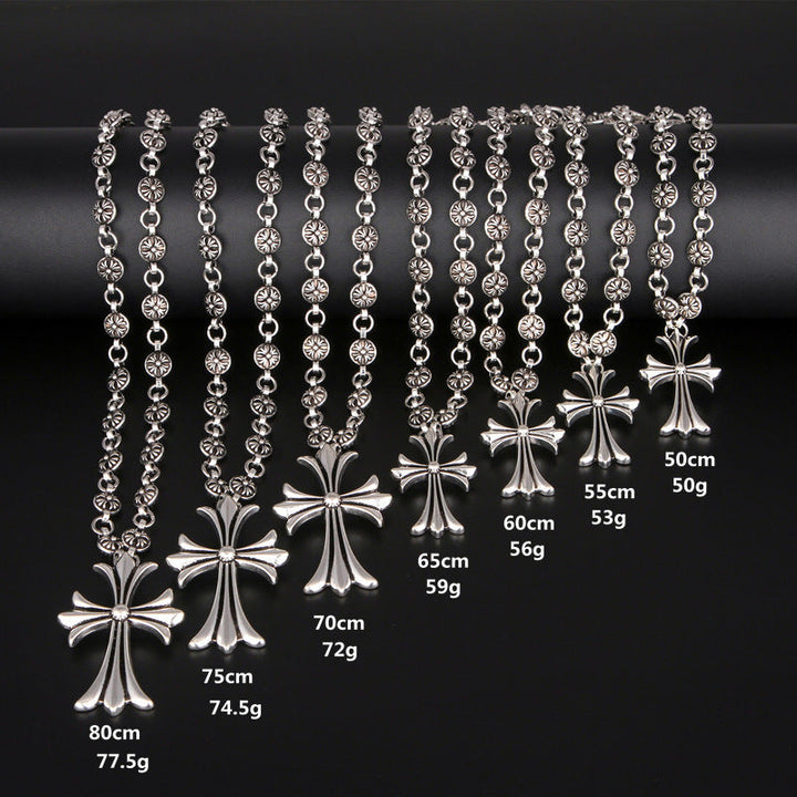 Luvikno | Gothic Cross Pendant Necklace