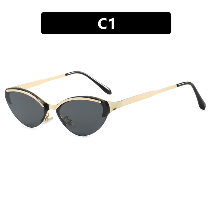 Dame Cat-Eye solbriller med elegant ramme og UV-beskyttelse Luvikno
