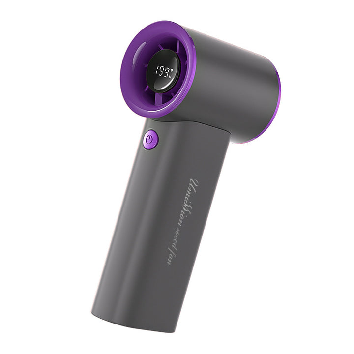 Unisex nan kompakt digital reise hårføner med LED temperaturvisning og stille motor Luvikno