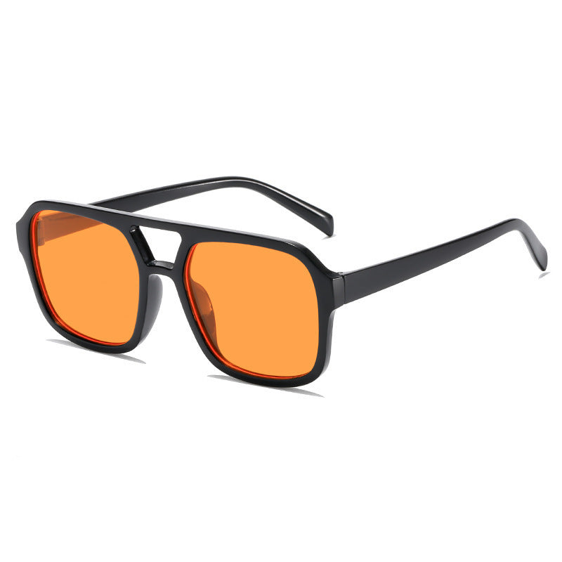Dame modische Oversized-solbrille med iøynefallende mønster Luvikno