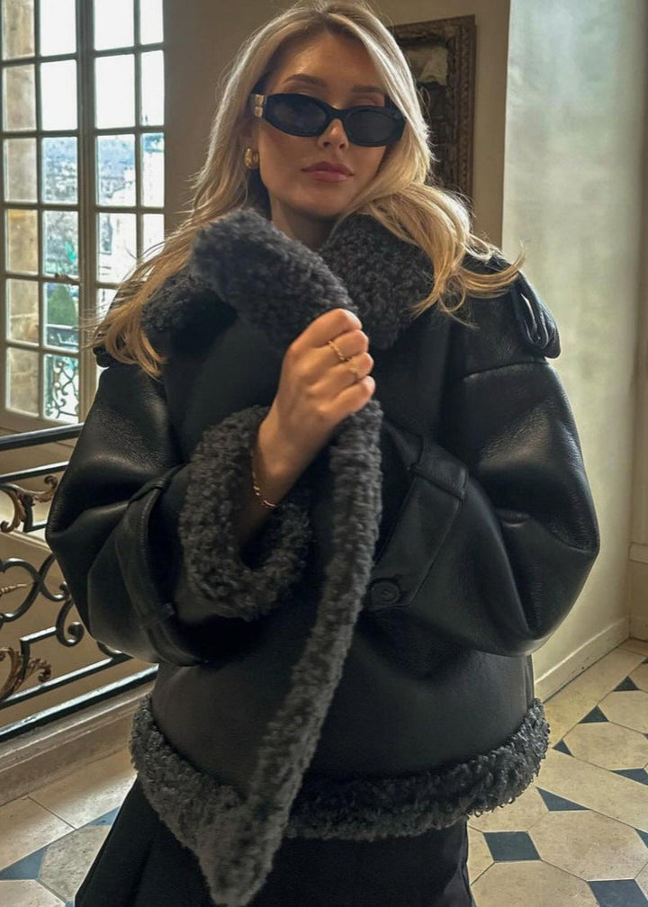 Luvik | Shearling-fôret pilotjakke