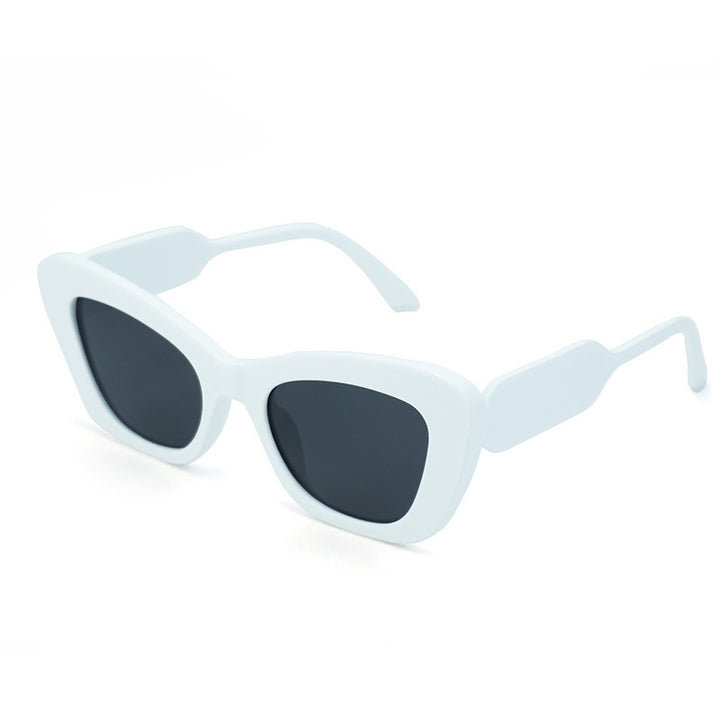 Dame Cat-Eye solbriller med stilige detaljer Luvikno