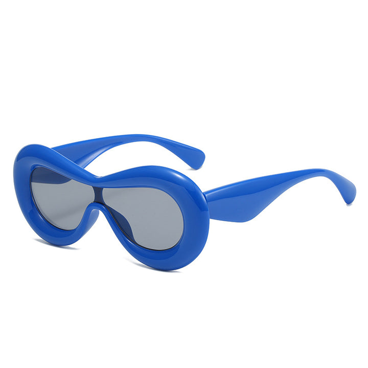 Damer futuristisk øyemaske solbrille Luvikno