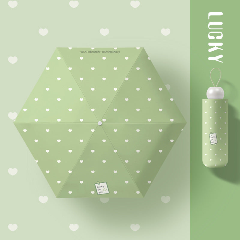 Damer kompakt og innovativ paraply med sikkerhetsmekanisme Luvikno