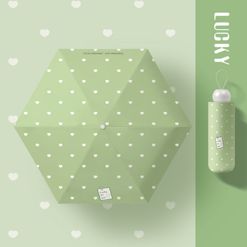 Damer kompakt og innovativ paraply med sikkerhetsmekanisme Luvikno