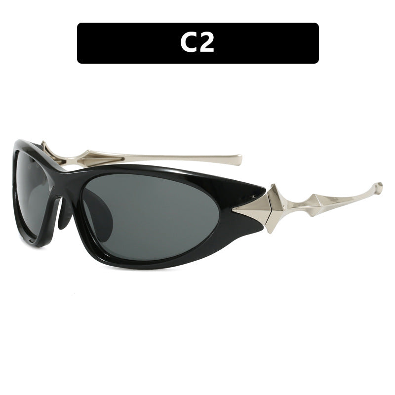 Dame futuristisk sports solbrille med ergonomisk design Luvikno