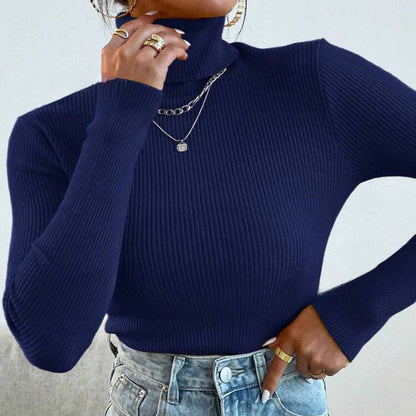 Luvik | Naisten elegantti pooloneule hienolla ribbikudoksella