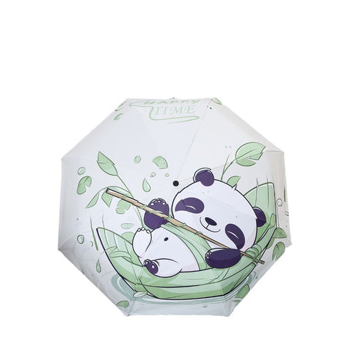 Damer kreativ folded regnparaply med leken motiv Luvikno