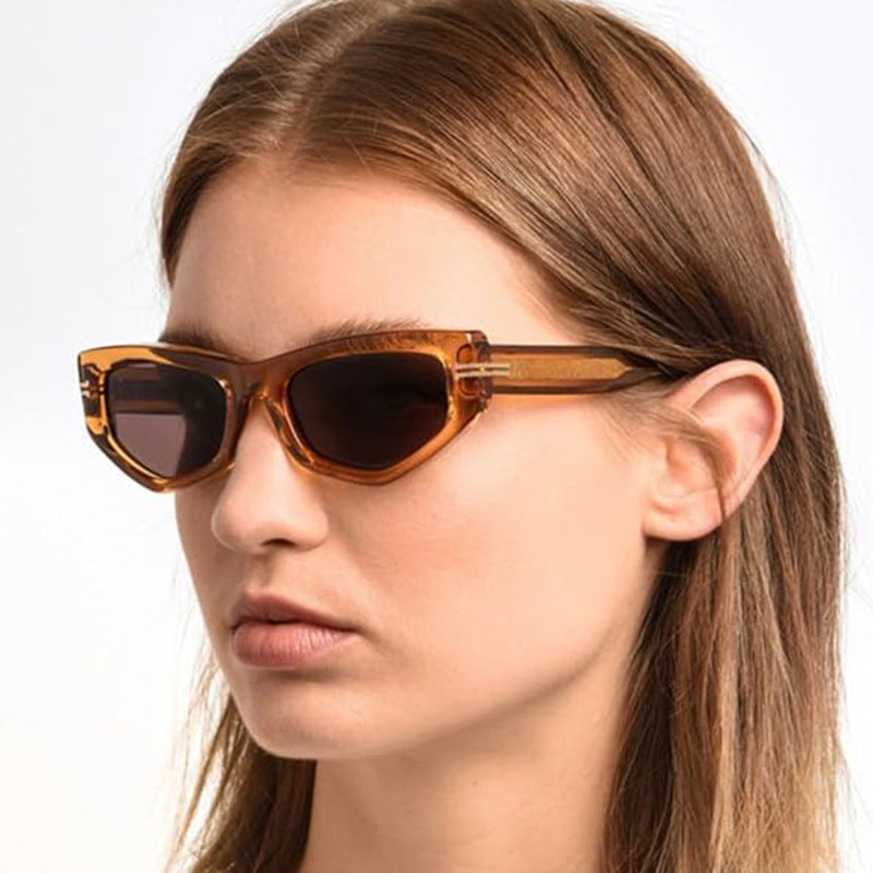 Damer trendy Cat-Eye solbriller Luvikno