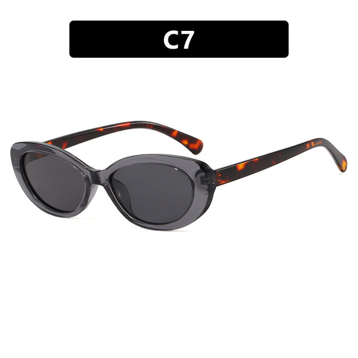 Dame moter Cat-Eye solbriller med UV-beskyttelse og elegant ramme Luvikno