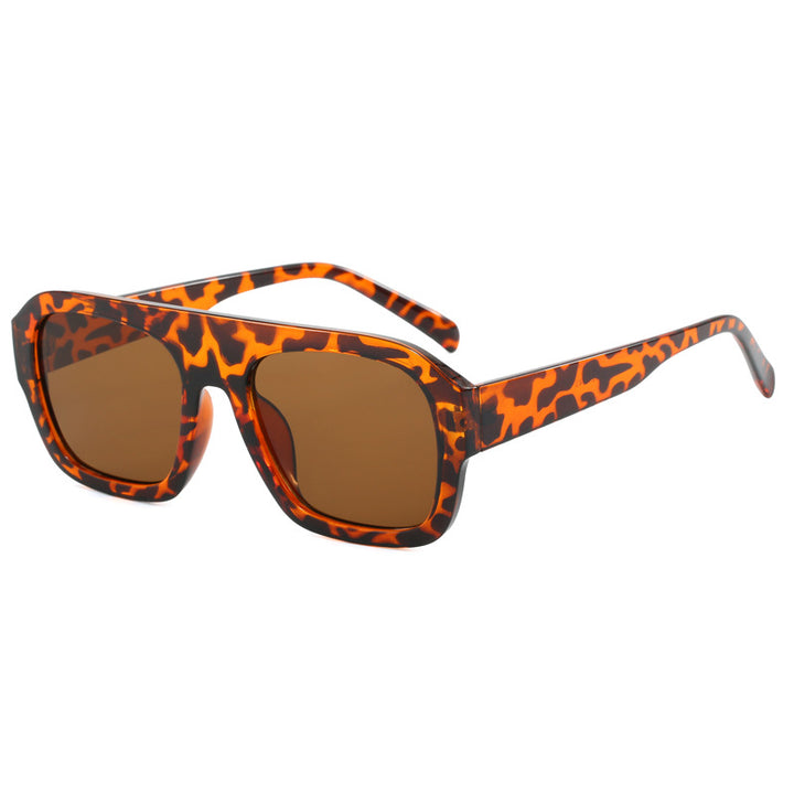 Dame oversized kvadratisk solbrille med moderne design Luvikno