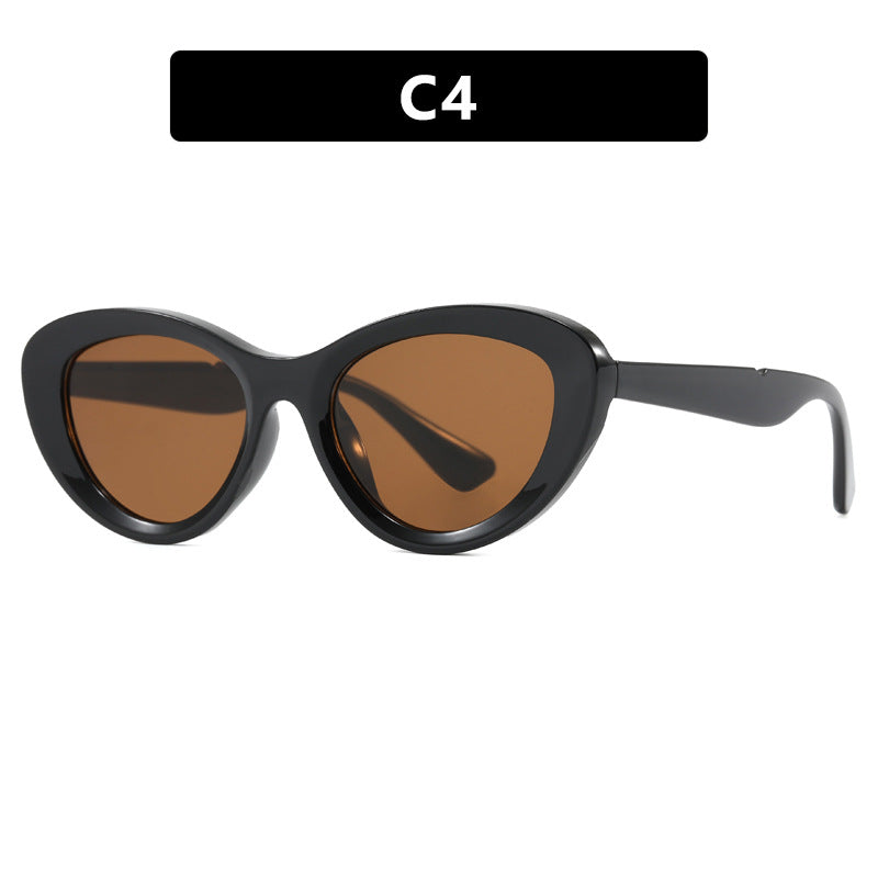 Dame Cat-Eye solbriller i unikt design Luvikno