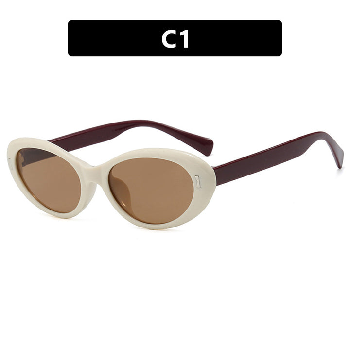 Dame Cat-Eye solbriller med beskyttende UV-filter og stilfull ramme Luvikno