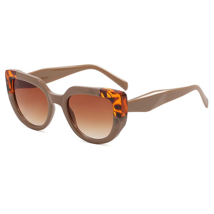 Dame moterik oversized solbriller med unikt design Luvikno