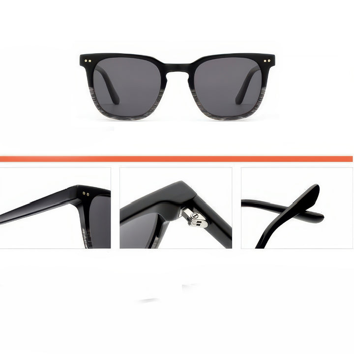 Dame solbrille i moderne, elegante design med høykvalitets plastikkinnramme Luvikno