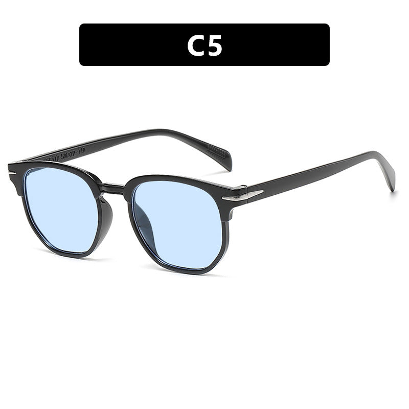Dame geometrisk solbrille med luksuriøs ramme Luvikno