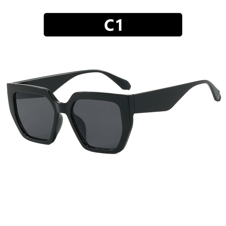 Dame geometrisk brille i moteriktig skilpadde mønster Luvikno