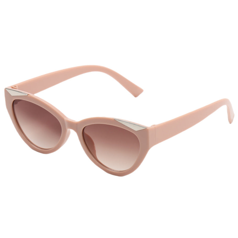Dame elegant Cat-Eye solbriller med luksuriøse detaljer Luvikno