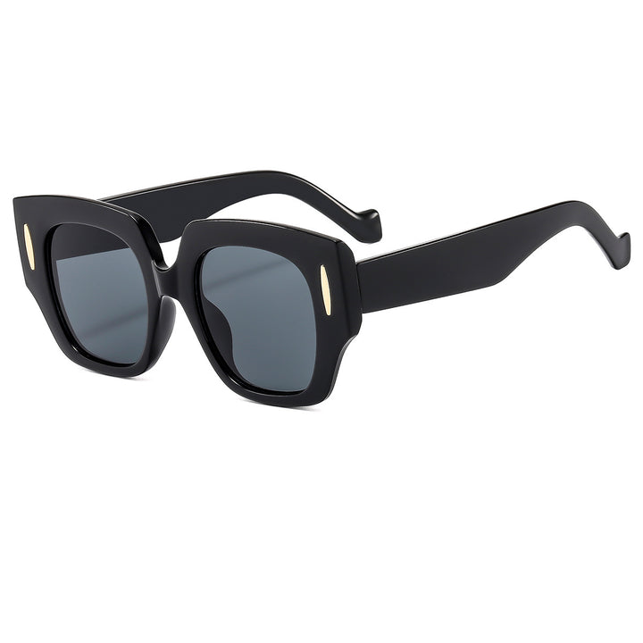 Dame Geometrisk Oversized Solbrille med luksuriøs aksent Luvikno