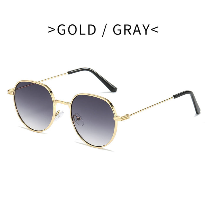 Dame Stilfull rund Designer mote solbrille Luvikno