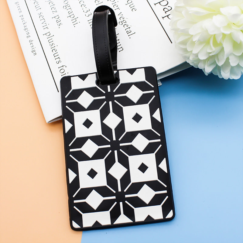 Dame bagasjelapp i moderne geometrisk design Luvikno