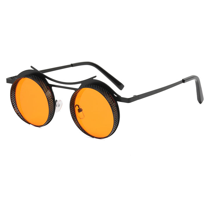 Damer moterunde solbriller med ekstravagant design Luvikno