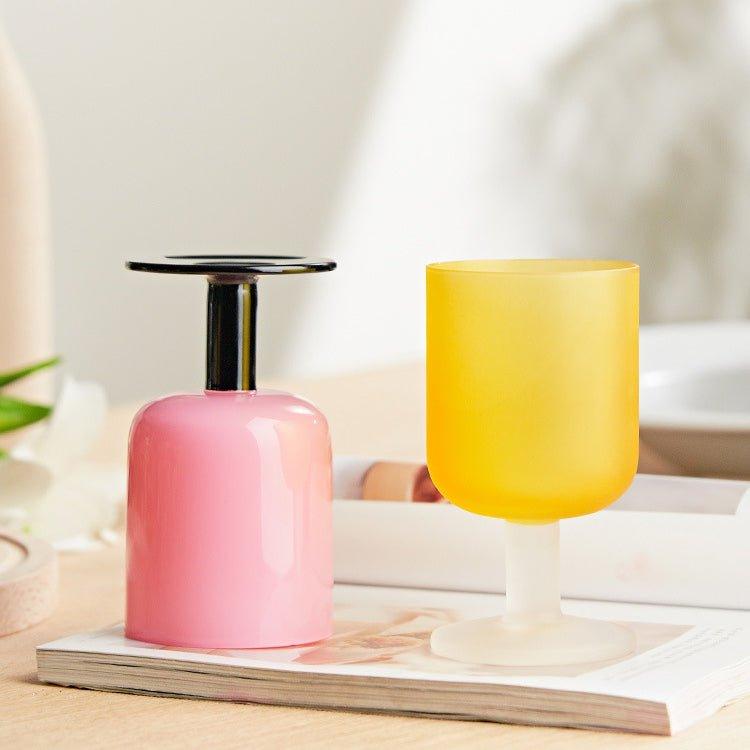 Moderne stil vinglass par | Luvikno