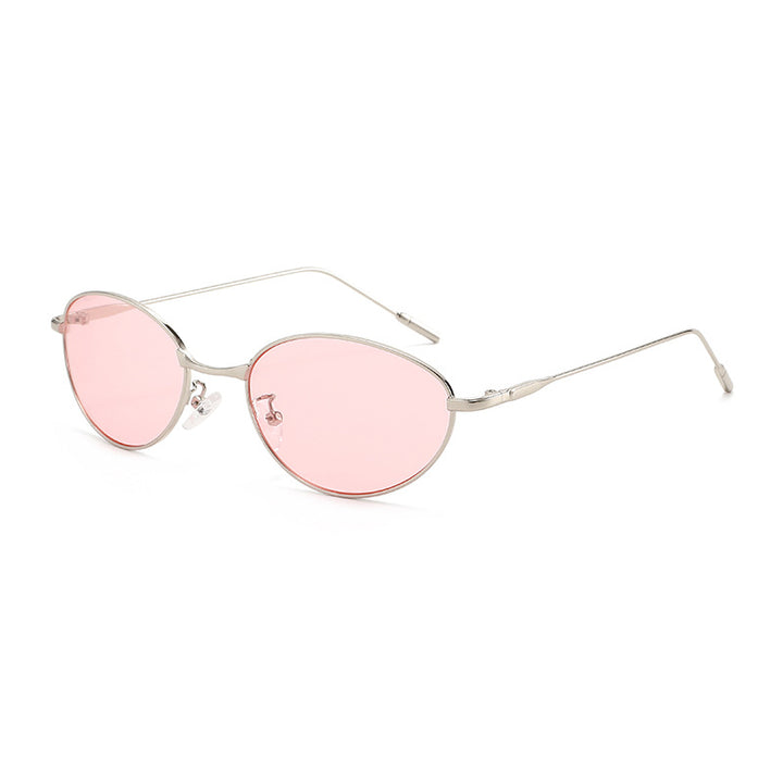 Dame fashionable solbriller i elegant oval design Luvikno