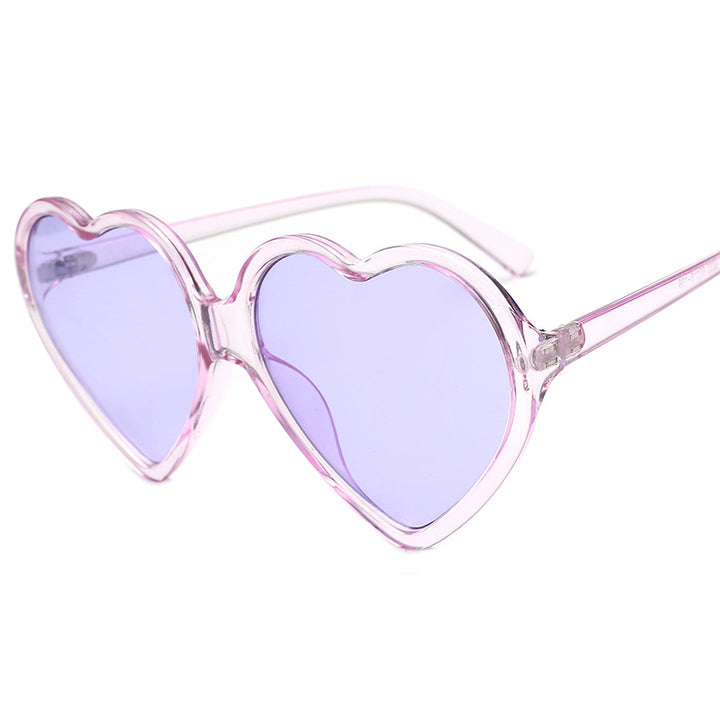 Dame hjerteformet solbrille med stilige rammer Luvikno