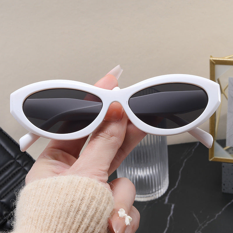 Dame trendy Cat-Eye solbriller med UV-beskyttelse Luvikno