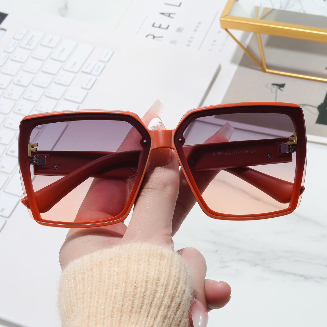 Dame moderne oversized solbriller Luvikno