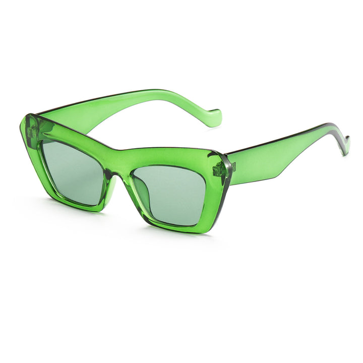 Dame trendy geometriske solbriller Luvikno