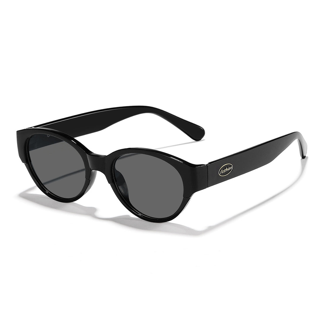 Dame moteriktig solbrille med transparent ramme og ergonomisk design Luvikno