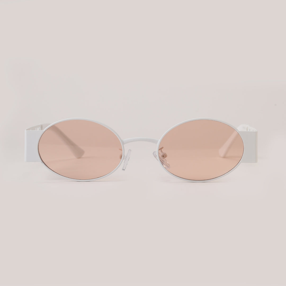 Dame moteriktig rund solbrille med eksepsjonelt design Luvikno