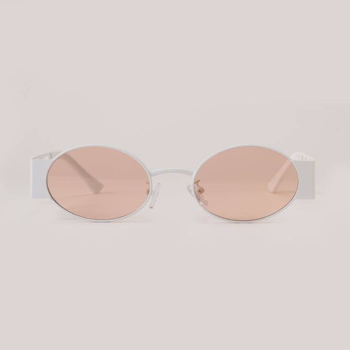 Dame moteriktig rund solbrille med eksepsjonelt design Luvikno