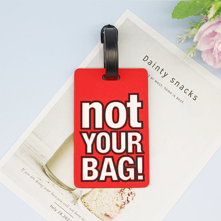 Unisex Bagasjelapp med humoristisk design Luvikno