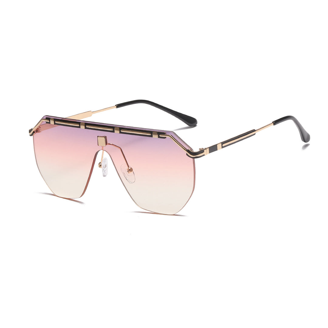 Damer geometrisk Oversized-solbrille Luvikno