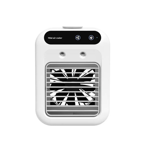 Unisex en størrelse bærbar personlig fordampningsklimaanlegg USB oppladbar Dual Power med justerbare lameller Luvikno
