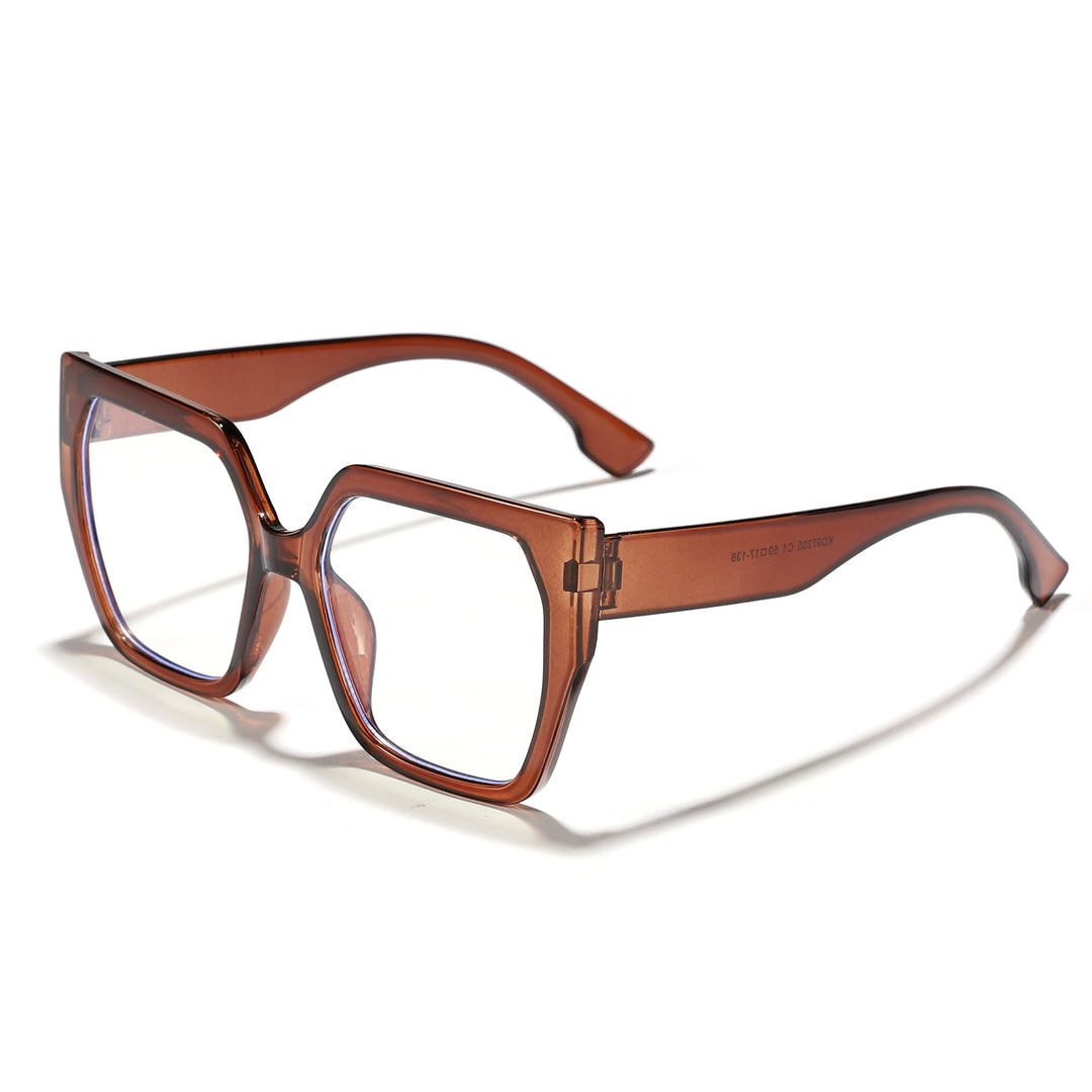 Dame oversized kvadratisk solbrille med enestående komfort og moderne design Luvikno