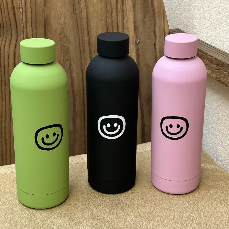 Dame-isoleringsflaske med kreativt Smiley-design Luvikno